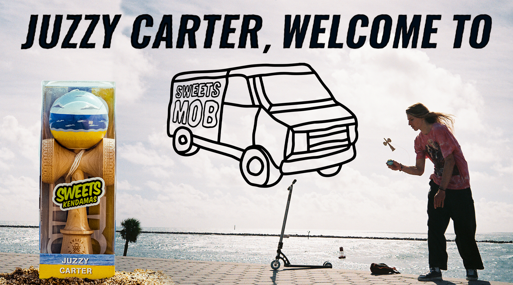 Who is Juzzy Carter? Sweets Mob - Kendama X Scooter