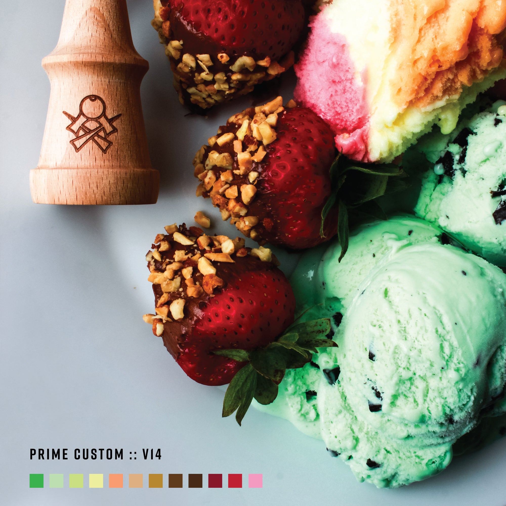 Sweets Kendamas: Prime Custom V14 Sherbet Stripe