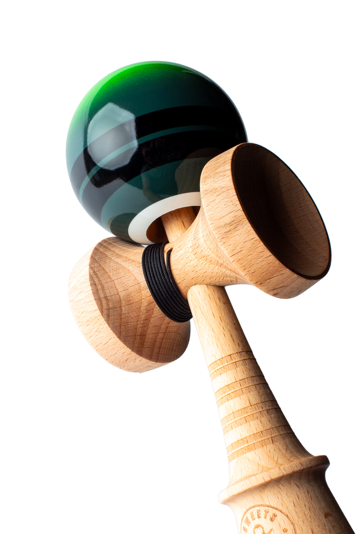 Double Stripe Fade - Green - Amped