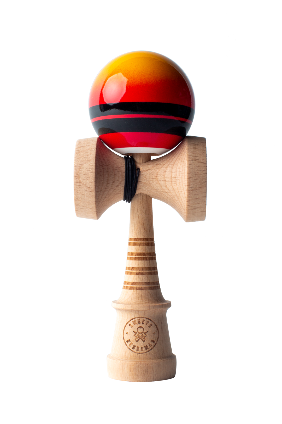 けん玉 New Laced Kendama Tamagucci V3.0 Double Stripe Fade - Red - Amped – Sweets Kendamas