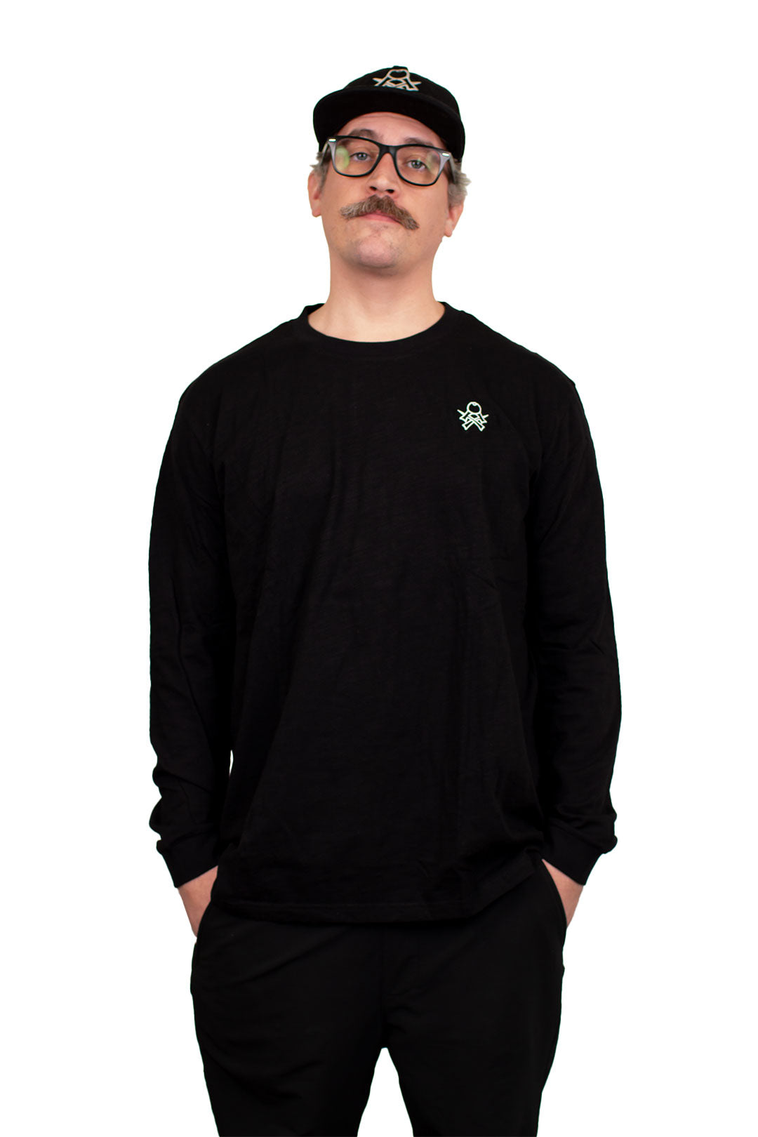 CROSSKEN - SK CUT & SEW - BLACK LONG Sleeve