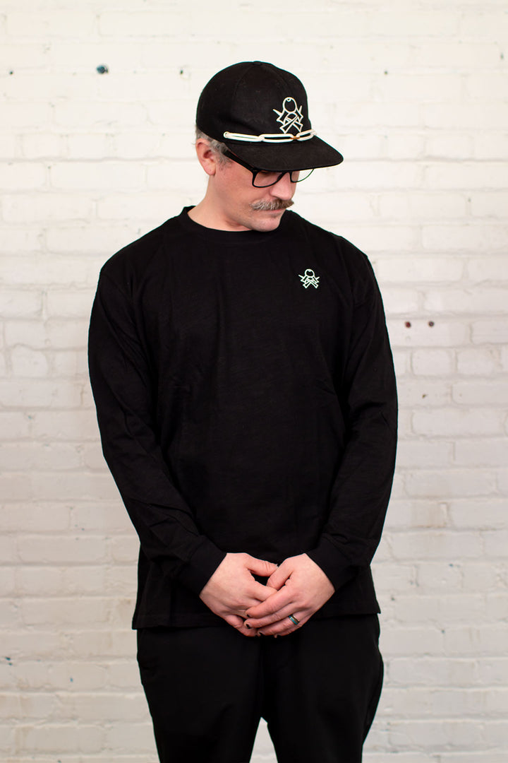 CROSSKEN - SK CUT & SEW - BLACK LONG Sleeve