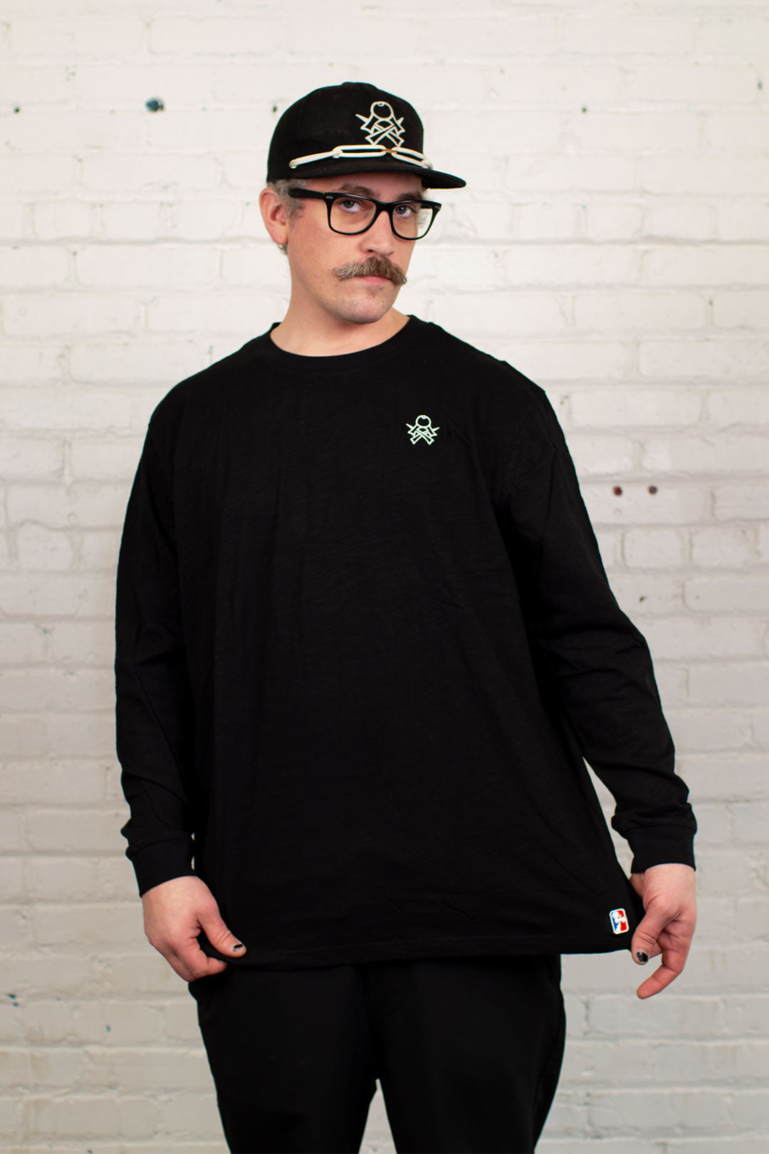 CROSSKEN - SK CUT & SEW - BLACK LONG Sleeve