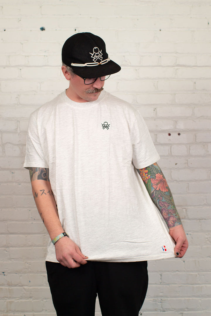 CROSSKEN - SK CUT & SEW - Gray Short Sleeve