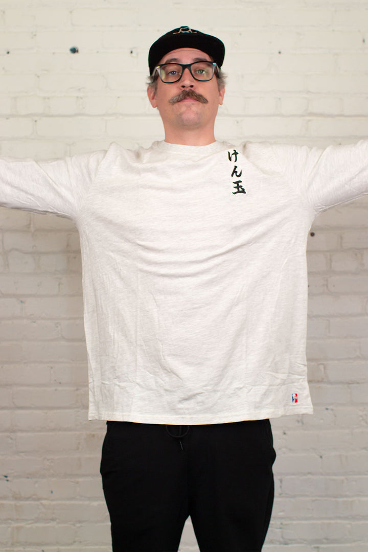 KANJI - SK CUT & SEW - GREY LONG Sleeve