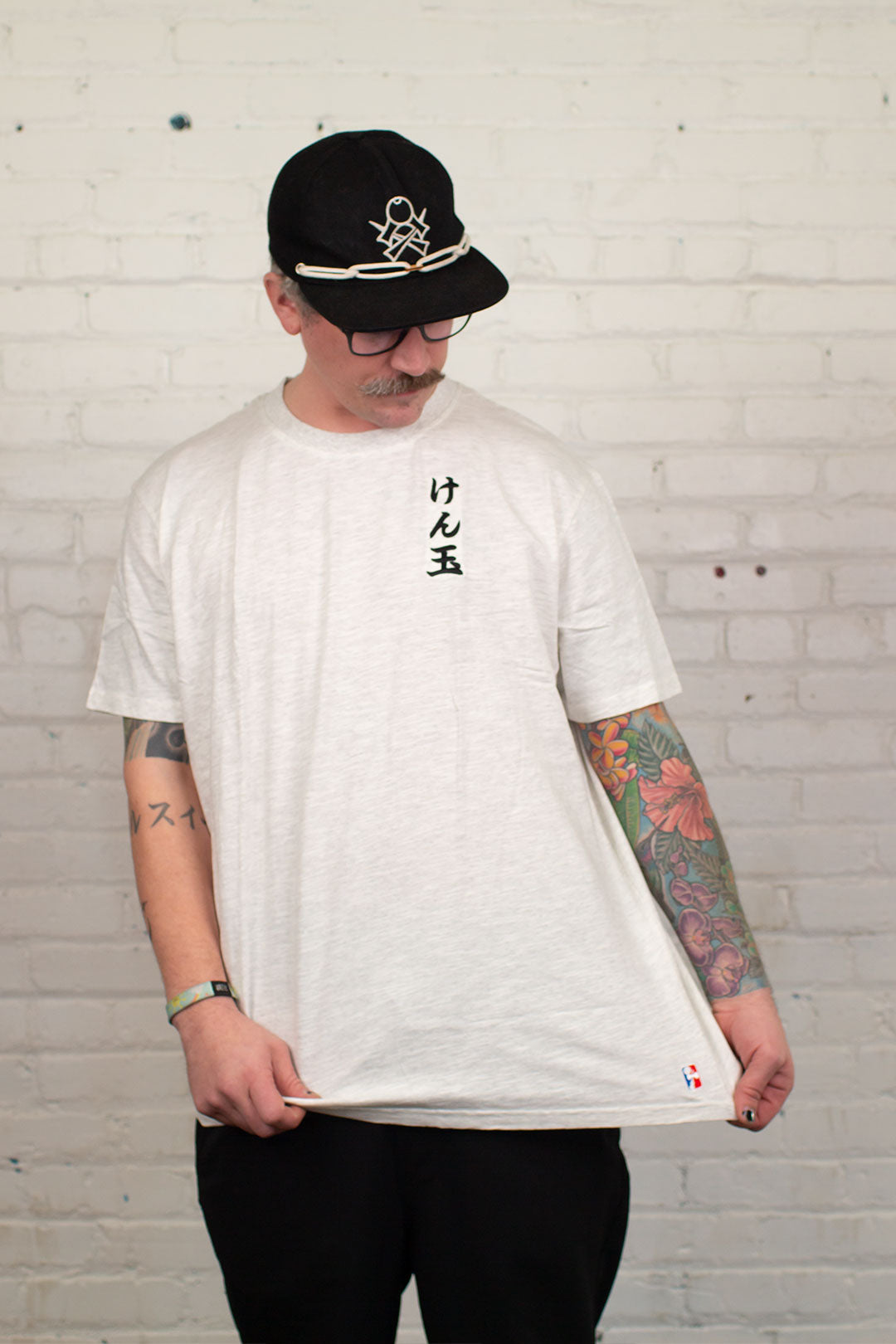 KANJI - SK CUT & SEW - GREY Short Sleeve