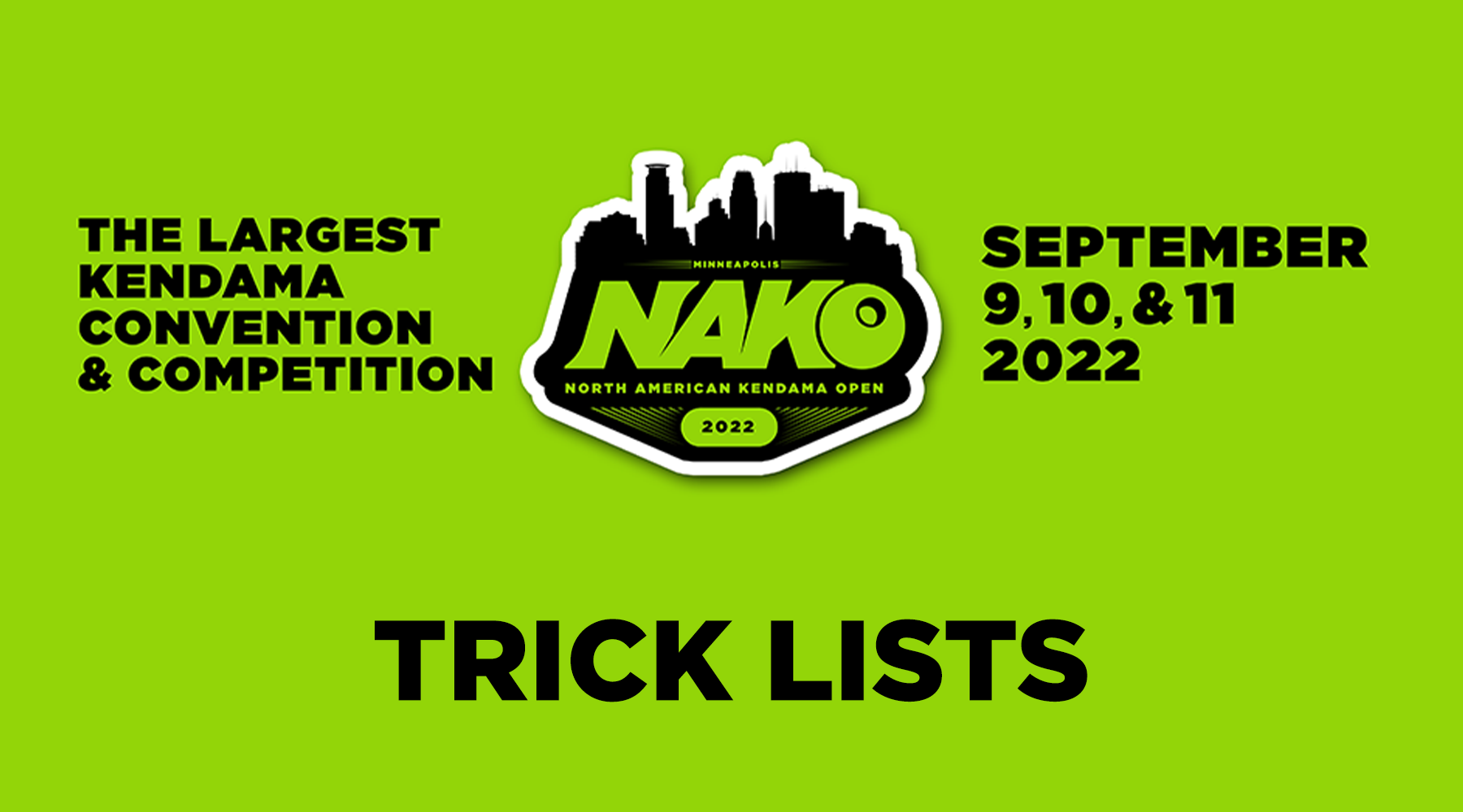 NAKO 2022 - Trick Lists - Feature Image