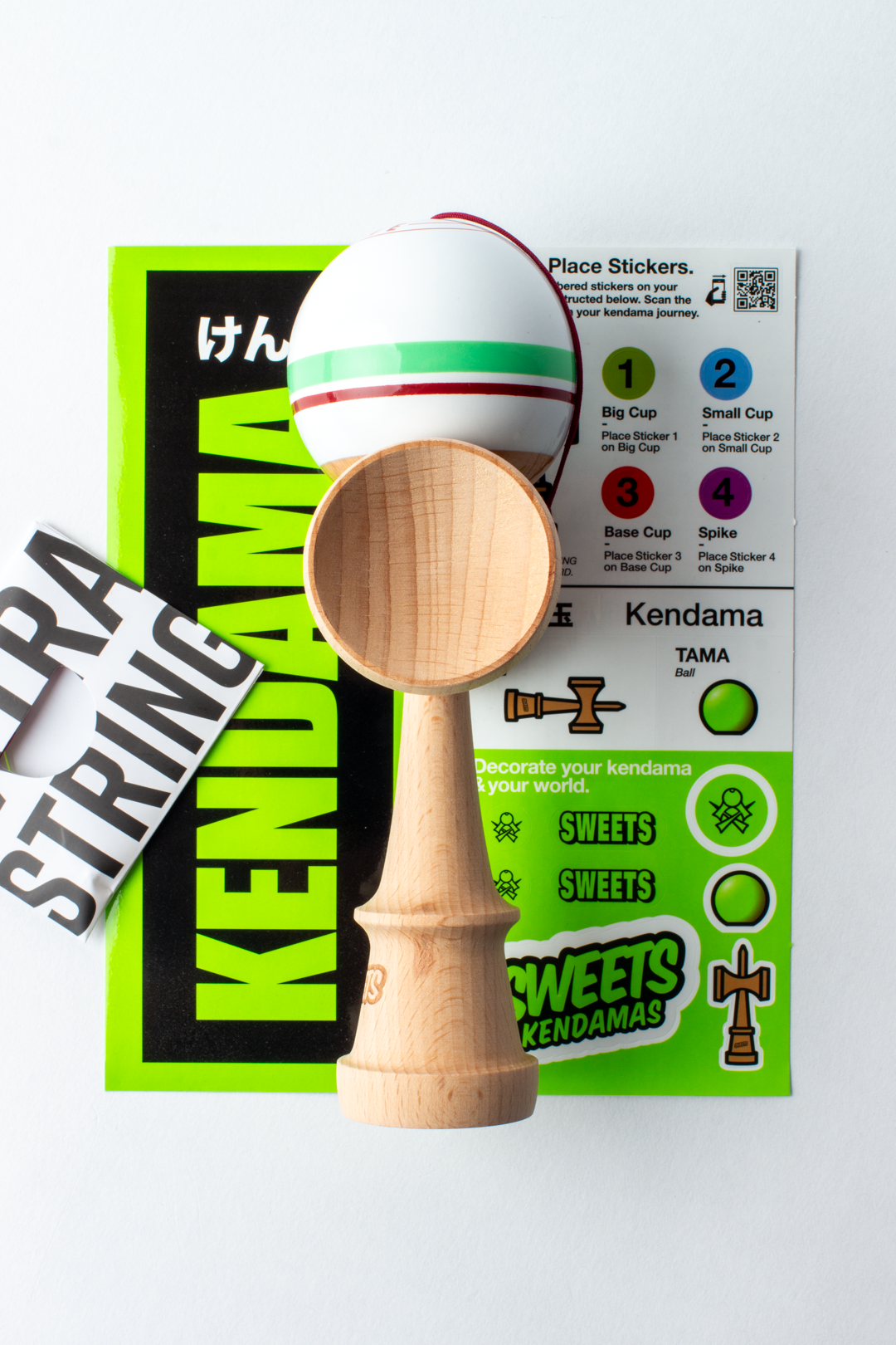 Joc de Indemanare Krom Kendama Rubber Black w Sea Foam Joc de Indemanare Krom Kendama Rubber Black w Sea Foam