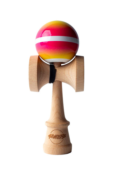 HORIZON FADE - PINK/YELLOW - BROKEN SHAPE – Sweets Kendamas